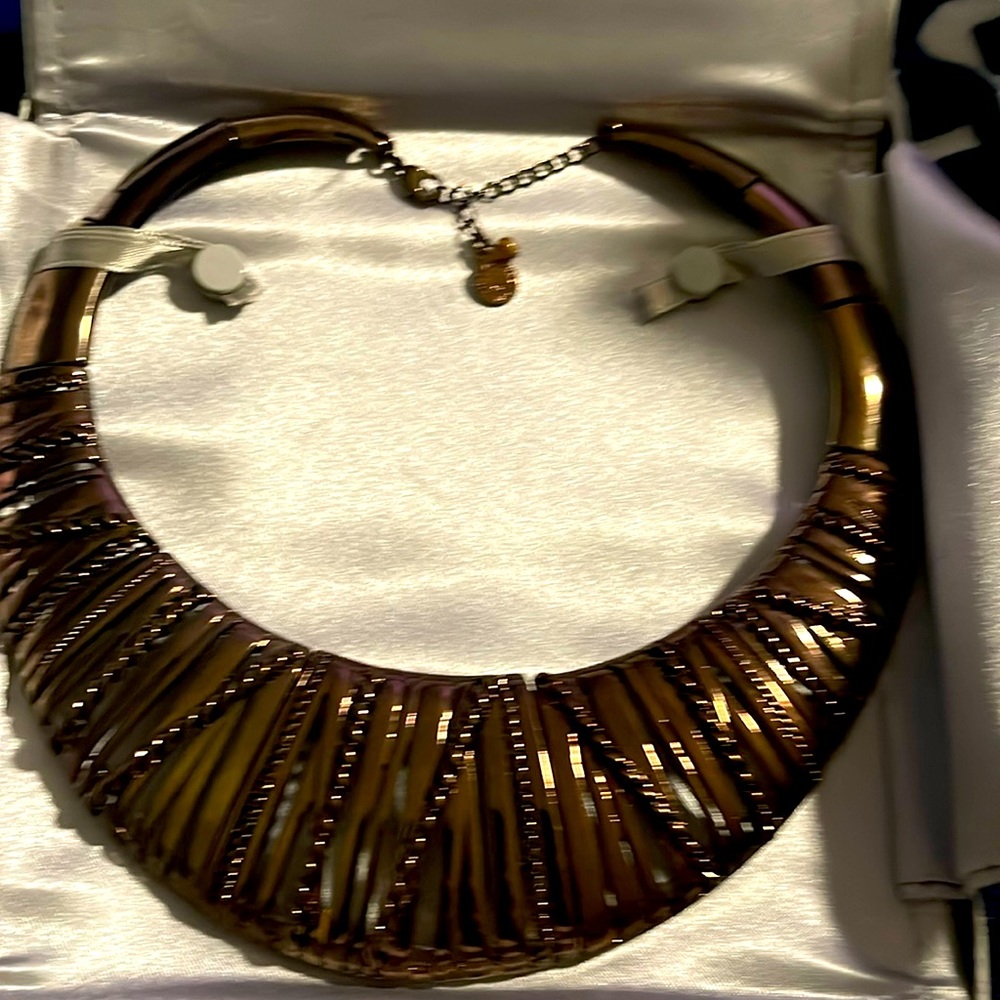 Liz Claiborne Brown Metal Necklace